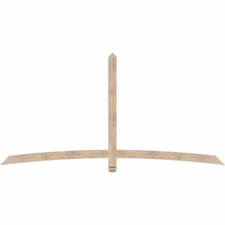 Ekena Millwork Bellingham Smooth Timber Gable Bracket, Douglas Fir, 96"W x 48"H x 1 1/2"D x 3 1/2"F, 12/12 Pitch GBW096X48X0204BEL00SDF